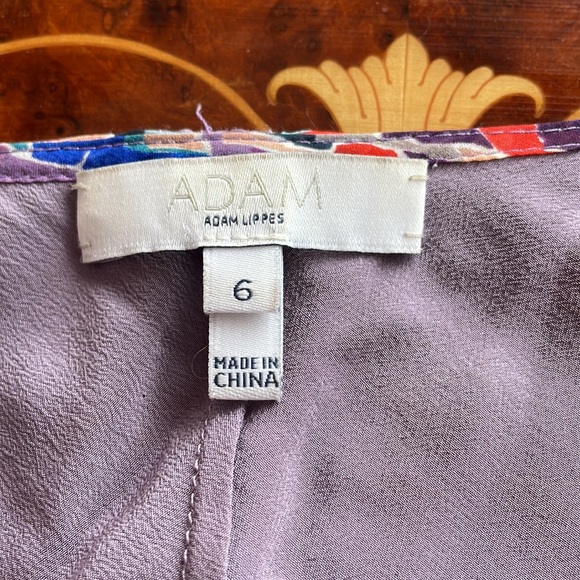 ADAM LIPPES sz6 silk blouse cowl neck - Picture 2 of 5